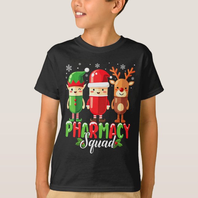 Pharmacy Squad Christmas Costume Funny Lls Pharmac T-Shirt (Front)