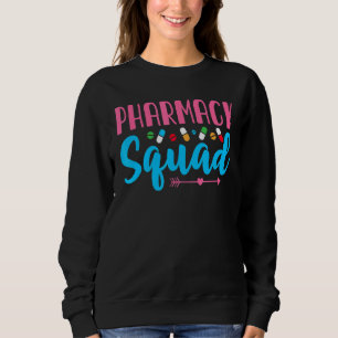 Pharmacy Squad Cute Arrow Pill Pharmacist Pharm Te Sweatshirt