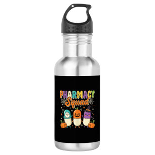Pharmacy Squad Halloween Ghost Pills Design_1 532 Ml Water Bottle