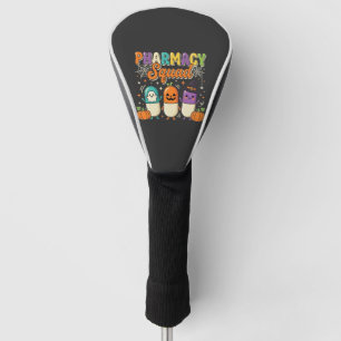 Pharmacy Squad Halloween Ghost Pills Design_1 Golf Head Cover