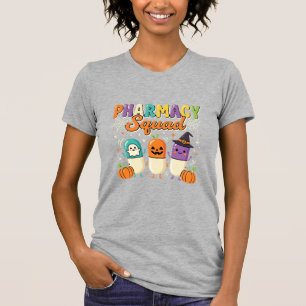 Pharmacy Squad Halloween Ghost Pills Design_1 T-Shirt