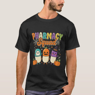 Pharmacy Squad Halloween Ghost Pills Design_1 T-Shirt
