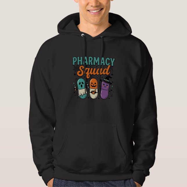 Pharmacy Squad Halloween Vintage Vector Shirt Desi (Front)