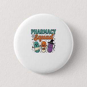 Pharmacy Squad Halloween Vintage Vector Shirt Desi 6 Cm Round Badge