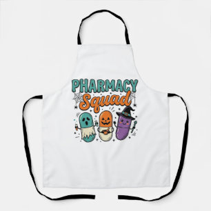 Pharmacy Squad Halloween Vintage Vector Shirt Desi Apron