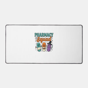 Pharmacy Squad Halloween Vintage Vector Shirt Desi Desk Mat