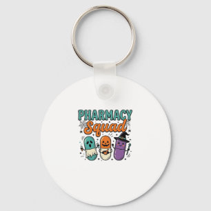 Pharmacy Squad Halloween Vintage Vector Shirt Desi Key Ring
