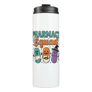 Pharmacy Squad Halloween Vintage Vector Shirt Desi Thermal Tumbler