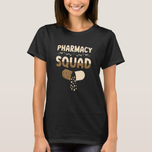 Pharmacy Squad Leopard Pharmacist Technician T-Shirt