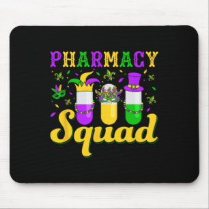 Pharmacy Squad Mardi Gras Pharmacist Technician  Mouse Mat