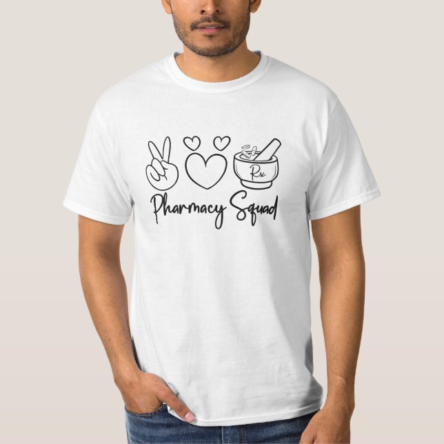 Pharmacy Squad Medicine Pharmacist Technician Tech T-Shirt (Front)