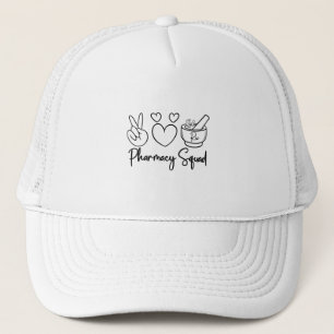 Pharmacy Squad Medicine Pharmacist Technician Tech Trucker Hat