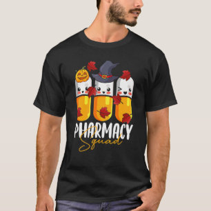 Pharmacy Squad Pharmacist Pumpkin Fall Thanksgivin T-Shirt