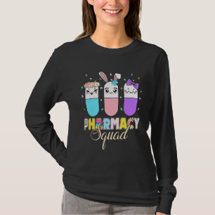 Pharmacy Squad Pharmacy Crew Cute Bunny Egg Happy T-Shirt