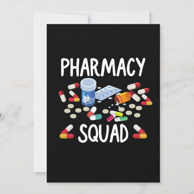 Pharmacy squad T-Shirt Invitation (Front)