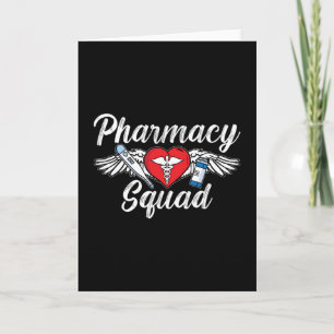Pharmacy Squad Technician Medicine Tech Pharmacist Card
