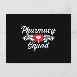 Pharmacy Squad Technician Medicine Tech Pharmacist Postcard