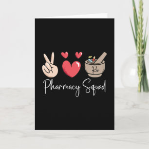 Pharmacy Squad Technician Tech Medicine Pharmacist Card