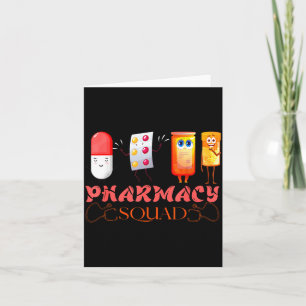 Pharmacy Squad Valentines Cute Lls Pharmacist Phar Card