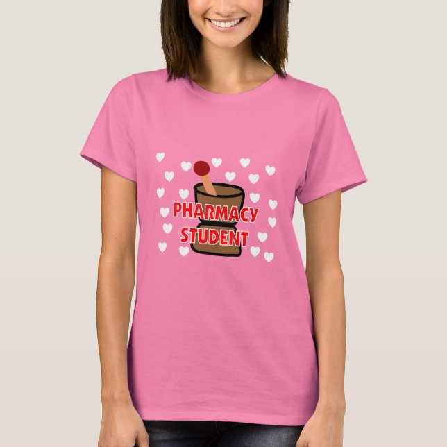 PHARMACY STUDENT Pestle and Mortar T-Shirts (Front)