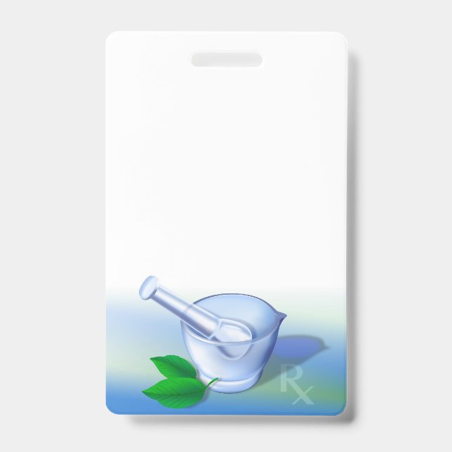 Pharmacy Symbol ID Badge (Front)