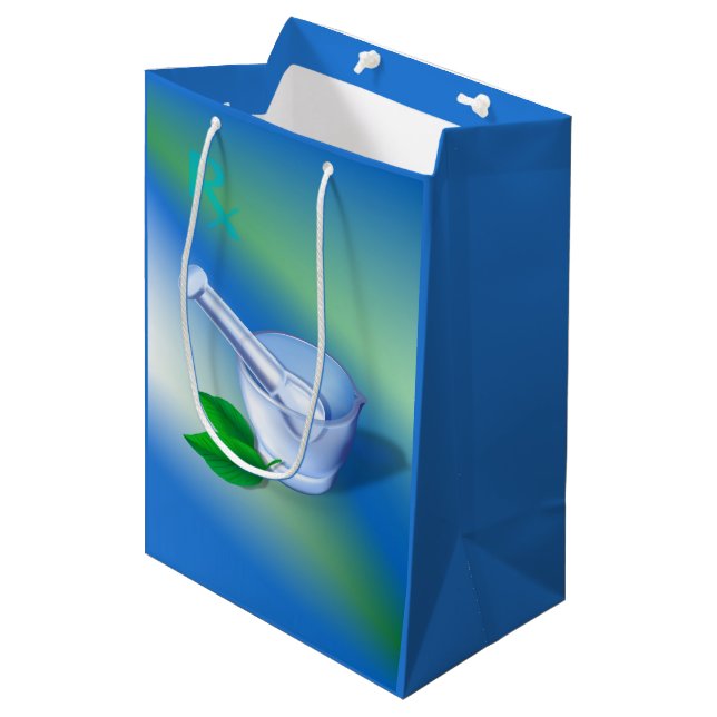 Pharmacy Symbol Medium Gift Bag (Front Angled)