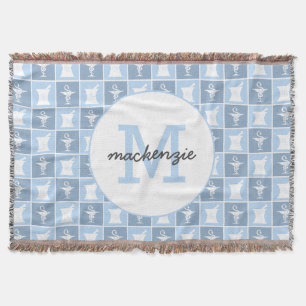 Pharmacy Symbol   Pharmacist   Pharmacy Custom Throw Blanket