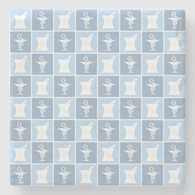 Pharmacy Symbol | Pharmacist | Pharmacy Tech Stone Coaster (Front)