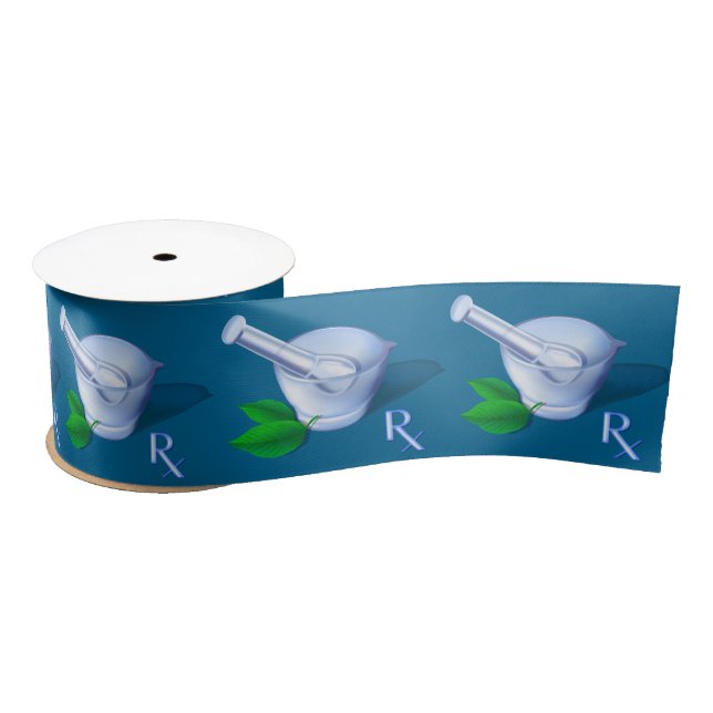 Pharmacy Symbol Satin Ribbon (Spool)