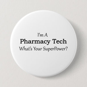 Pharmacy Tech 7.5 Cm Round Badge