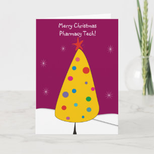 Pharmacy Tech Christmas Cards #4 Magenta