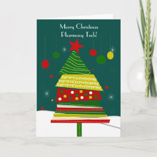 Pharmacy Tech Christmas Cards #6 Tree Design