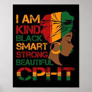 Pharmacy Tech Cpht African American Black History Poster
