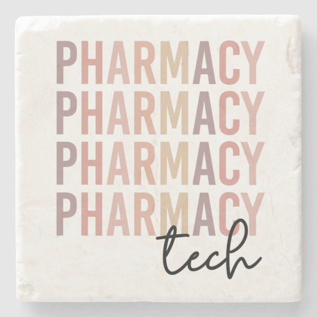 Pharmacy Tech | Pharmacy Technician Stone Coaster (Front)