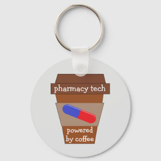 Pharmacy Tech Powered By Coffee Key Ring