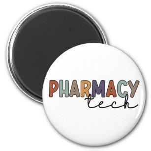 Pharmacy Tech Retro Pharmacy Technician Magnet
