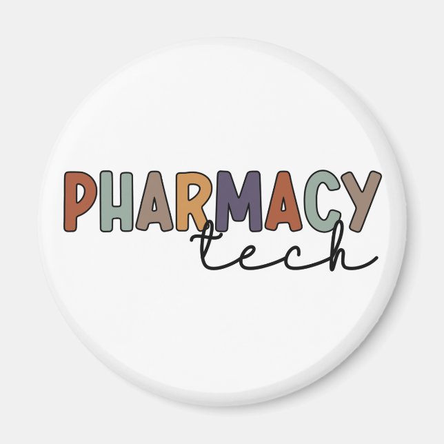 Pharmacy Tech Retro Pharmacy Technician Magnet (Front)