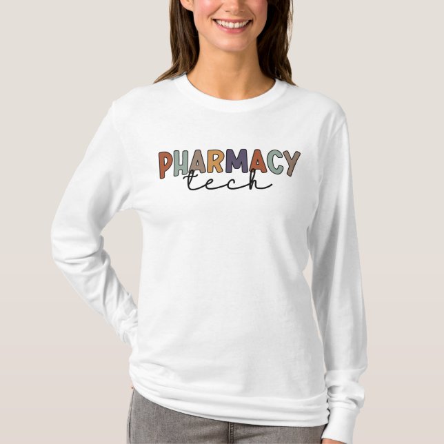 Pharmacy Tech Retro Pharmacy Technician T-Shirt (Front)