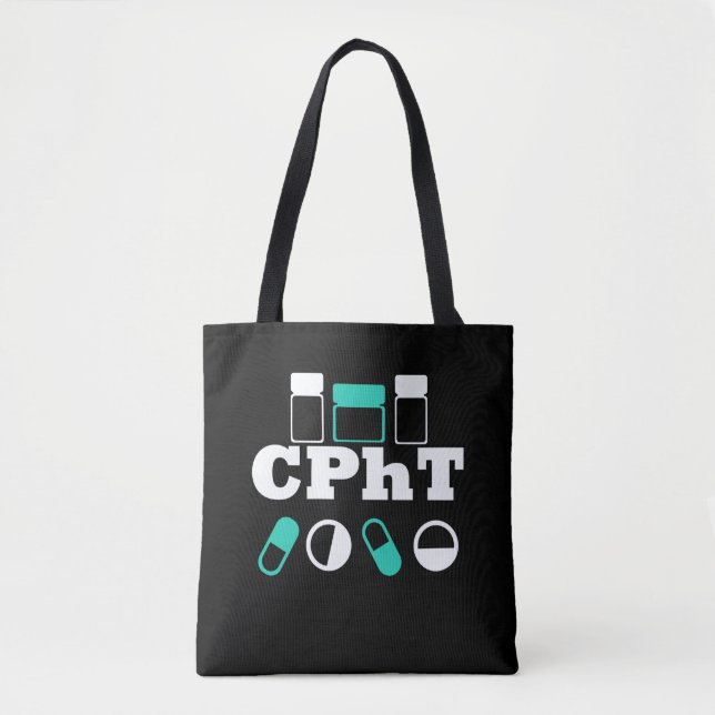 Pharmacy Tech Technician Certified CPhT Gift Tote Bag (Front)