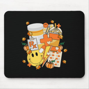 Pharmacy Tech Technician Pharmacist Student Fall V Mouse Mat