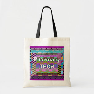 Pharmacy  Tech Tote Abstract Art Bag
