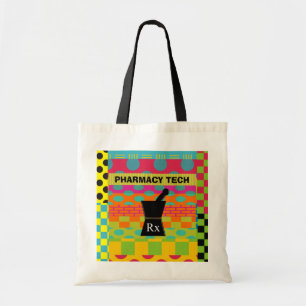 Pharmacy  Tech Tote Whimsical Pestle and Mortar