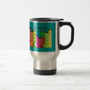 Pharmacy Tech Travel mug Retro Art