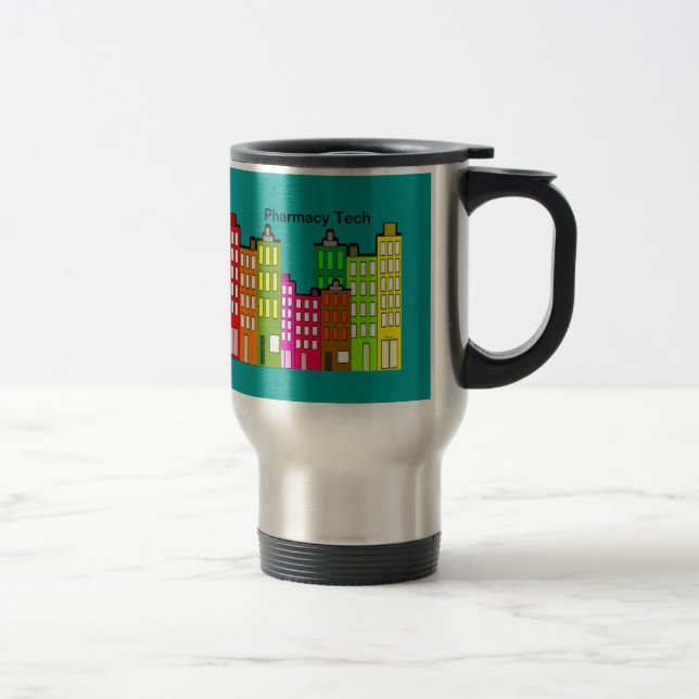 Pharmacy Tech Travel mug Retro Art (Right)