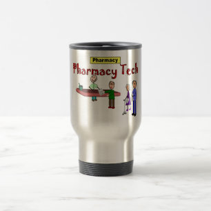 Pharmacy Tech With Customers Design Travel Mug