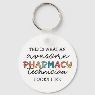 Pharmacy Technician Awesome Pharmacy Tech Funny Key Ring