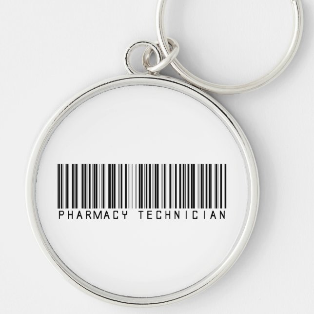 Pharmacy Technician Bar Code Key Ring (Front)
