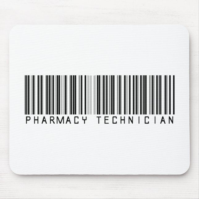 Pharmacy Technician Bar Code Mouse Mat (Front)