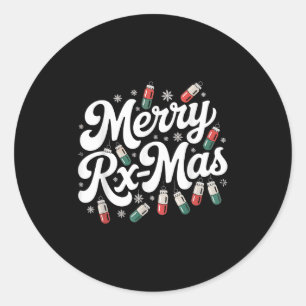 Pharmacy Technician Christmas Pharmacist Pharmacy  Classic Round Sticker