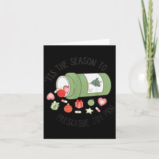 Pharmacy Technician Christmas Pharmacy Graduation  Card (Front)